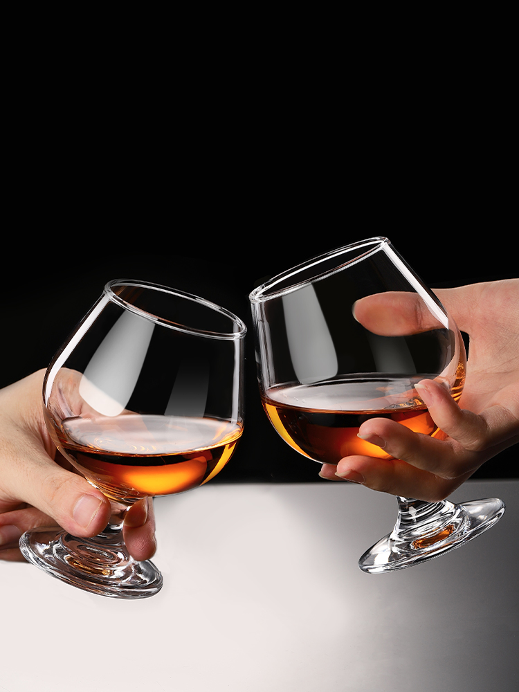 Crystal Wine Glass - Elegant Crystal Whiskey Glass Short Stem