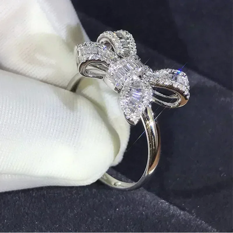Luxury Lifestyle Jewelry - Huitan Big Bowknot Exquisite Cubic Zirconia