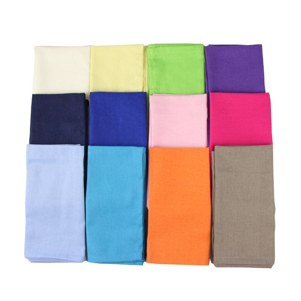 Set of 12 PCS 40x40cm Cotton L - Linen Napkin Set review and price