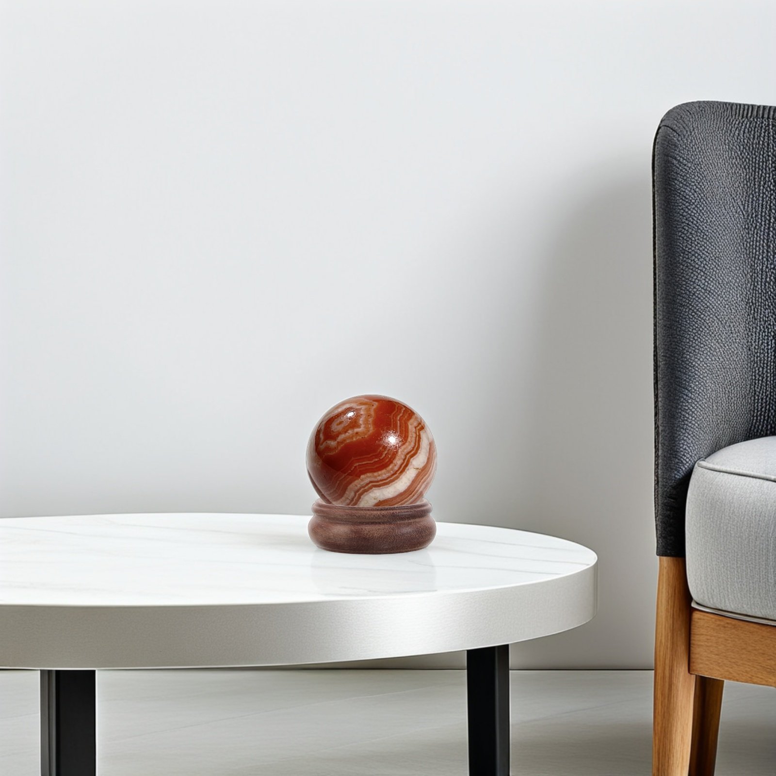 Wooden Crystal Sphere Holder S - Crystal Ball Decor review and price