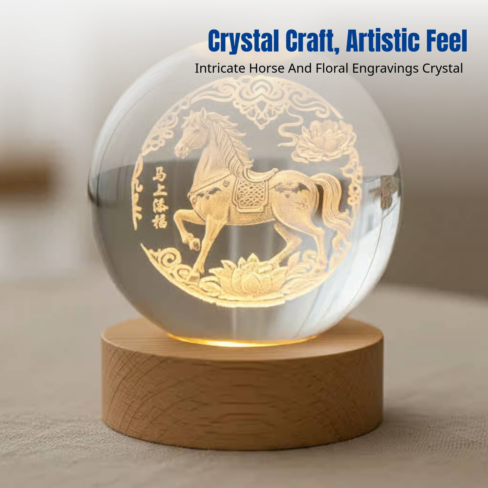 Horse Series Crystal Sphere, I - Crystal Ball Decor review and price