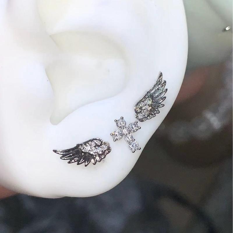 Angel Wings Cross Earrings Lux - Luxury Lifestyle Jewelry review and price
