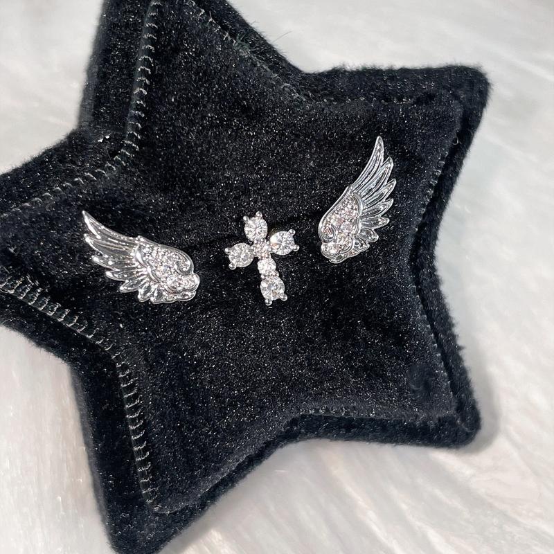 Angel Wings Cross Earrings Lux - Luxury Lifestyle Jewelry review and price
