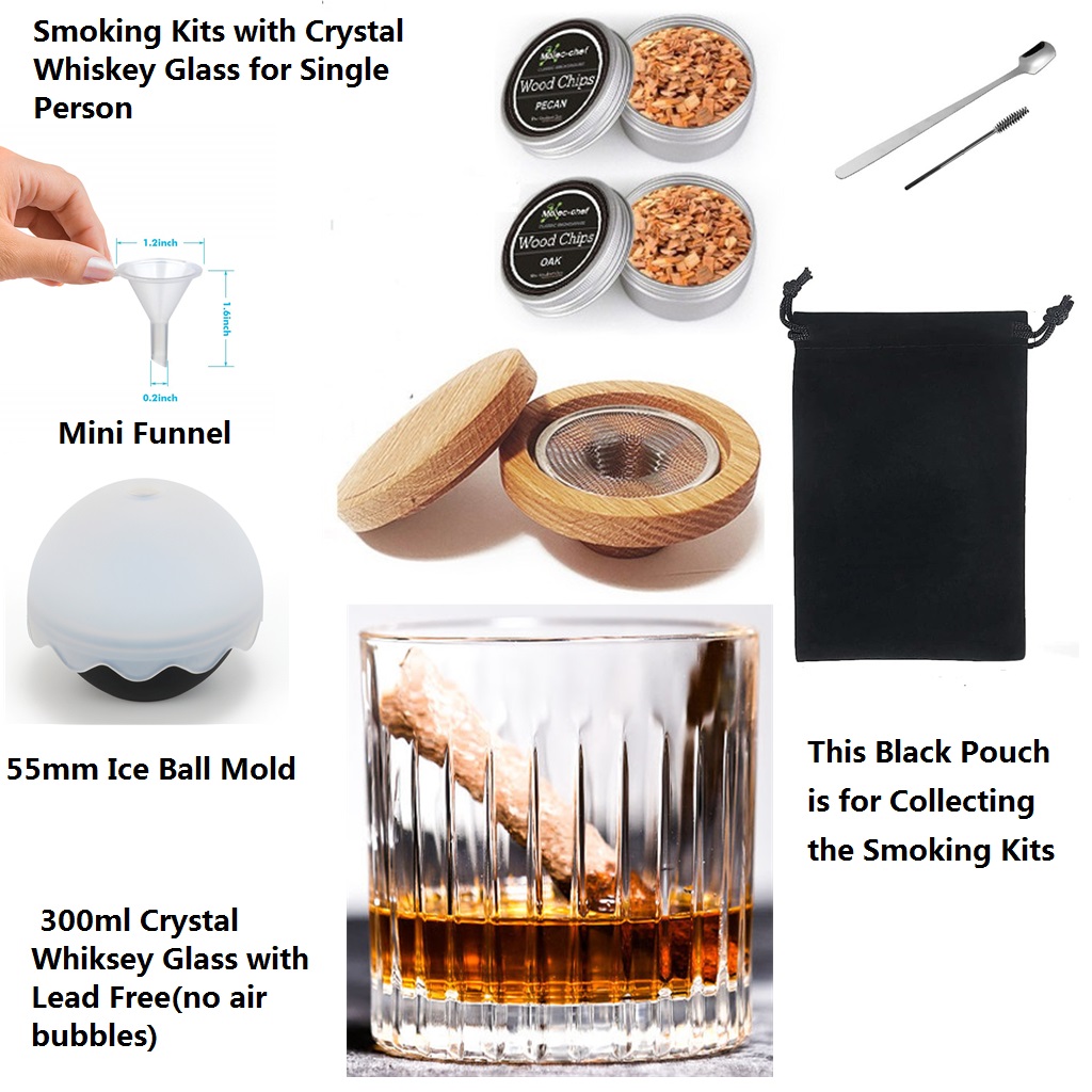 Whiskey Glass with Smoking Kit - Crystal Wine Glass review and price