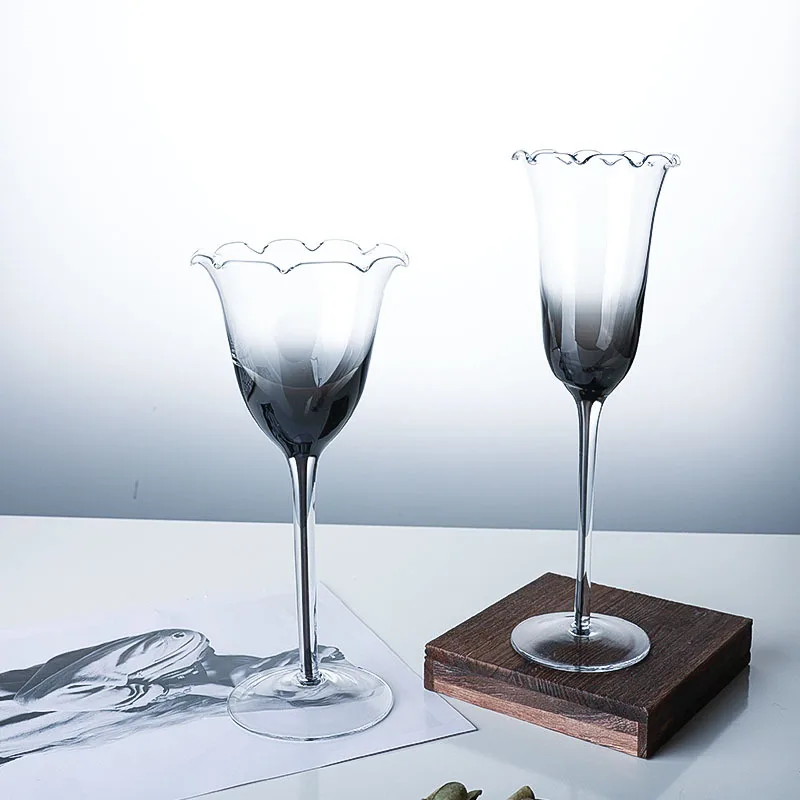Creative light luxury stiff in - Crystal Wine Glass review and price