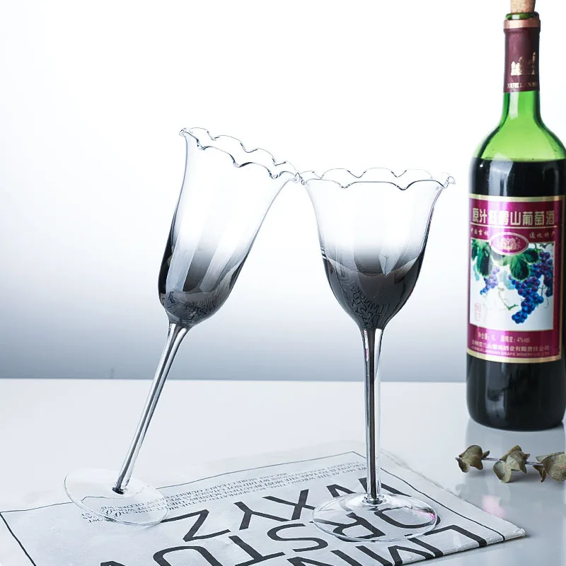 Creative light luxury stiff in - Crystal Wine Glass review and price