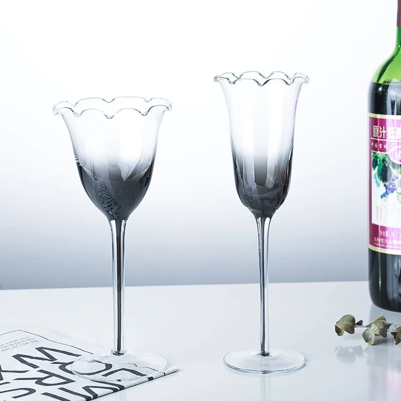 Creative light luxury stiff in - Crystal Wine Glass review and price
