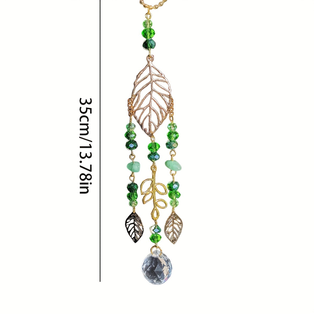 Green Crystal Suncatcher Hangi - Crystal Ball Decor review and price