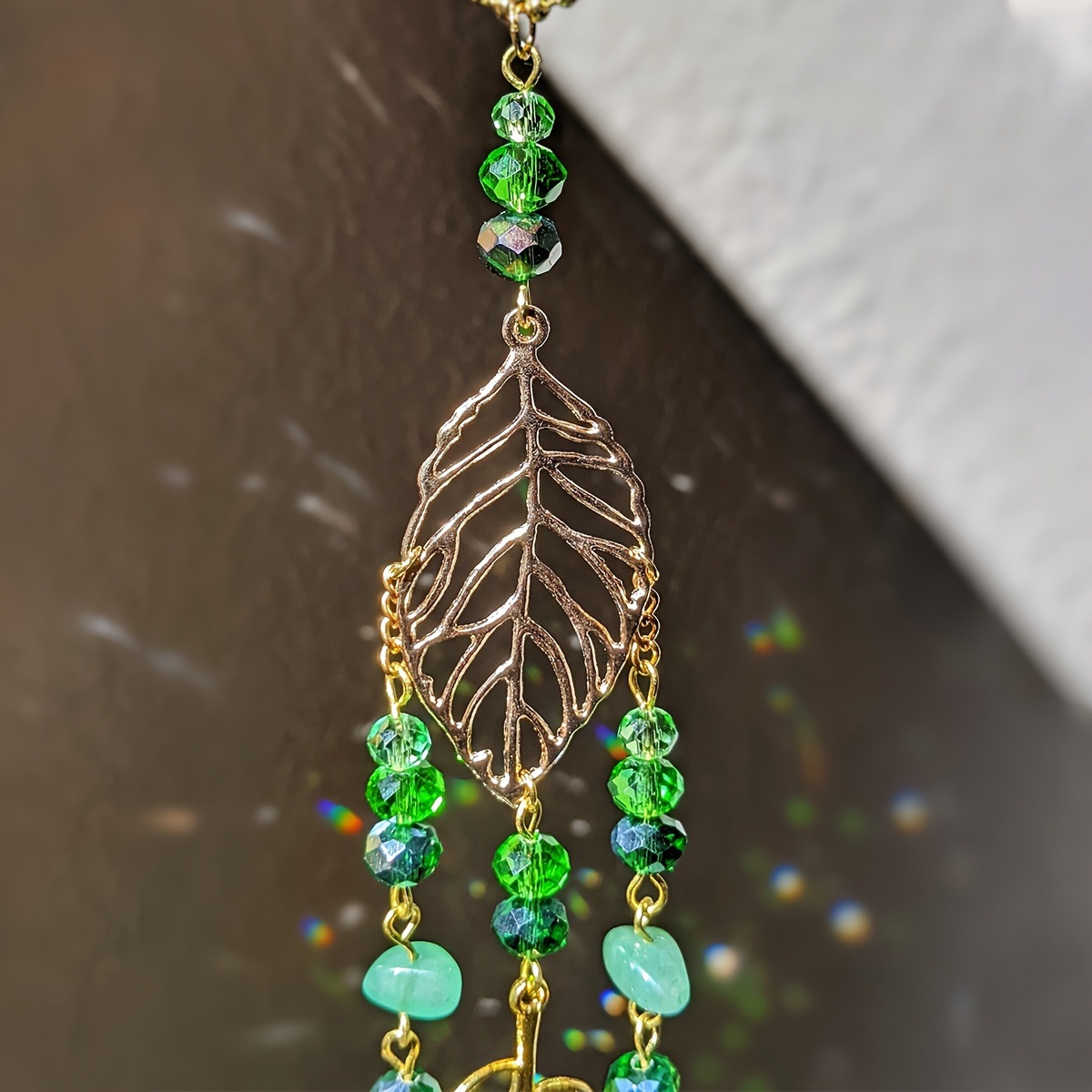 Green Crystal Suncatcher Hangi - Crystal Ball Decor review and price