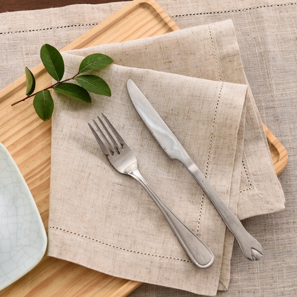1/5/10pcs Hemstitched Linen Kh - Linen Napkin Set review and price