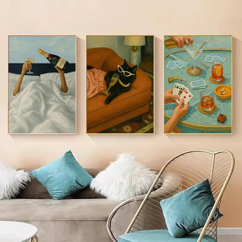 1pc Frameless Vintage Black Ca - Luxury Lifestyle Pictures review and price