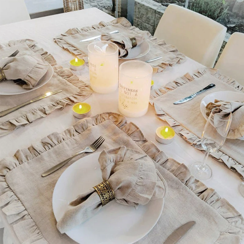 Set of 6 100% Linen Napkins We - Linen Napkin Set review and price