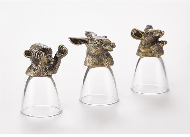 Luxury 12 Zodiac Animal Head C - Crystal Wine Glass review and price