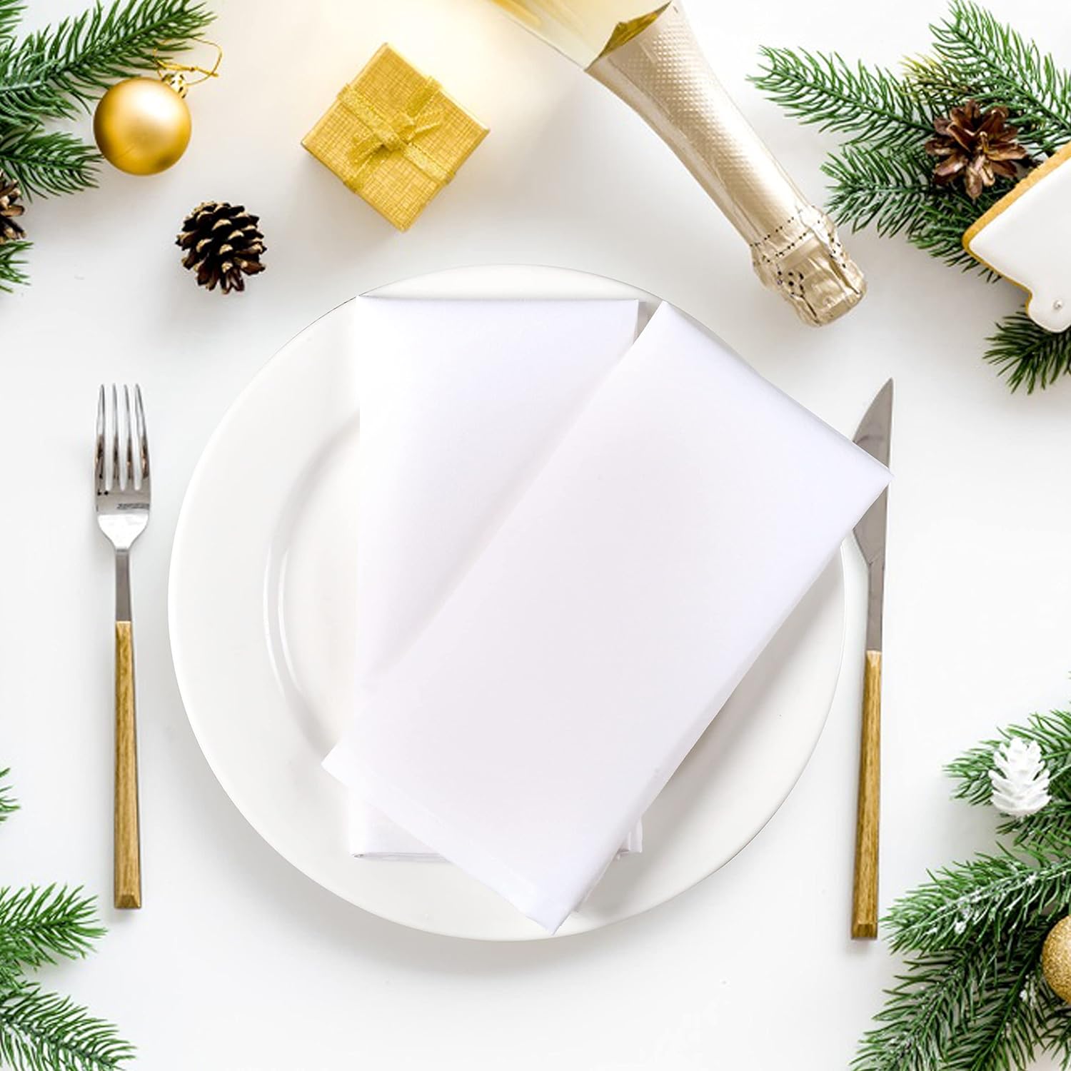 6 Pieces 100% Cotton Dinner Na - Linen Napkin Set review and price