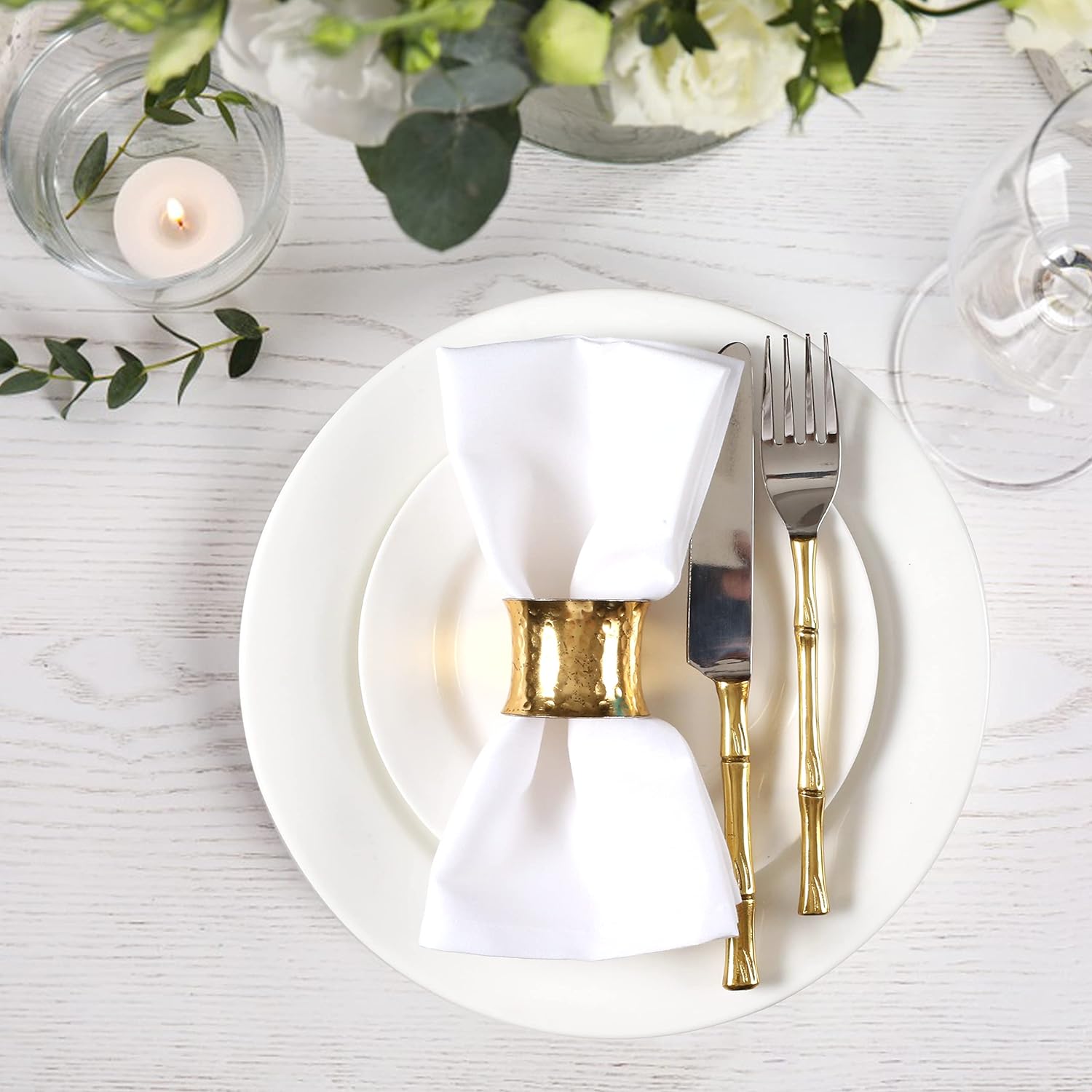 6 Pieces 100% Cotton Dinner Na - Linen Napkin Set review and price