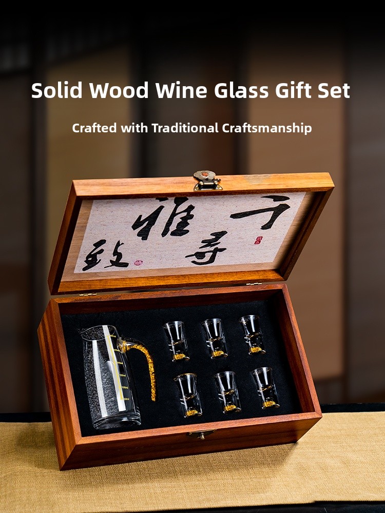 Chinese Style  Wood White Wine - Crystal Wine Glass review and price