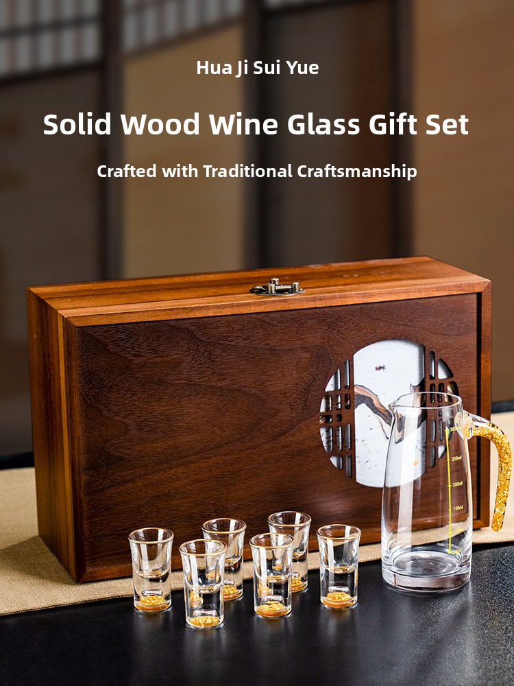 Chinese Style  Wood White Wine - Crystal Wine Glass review and price