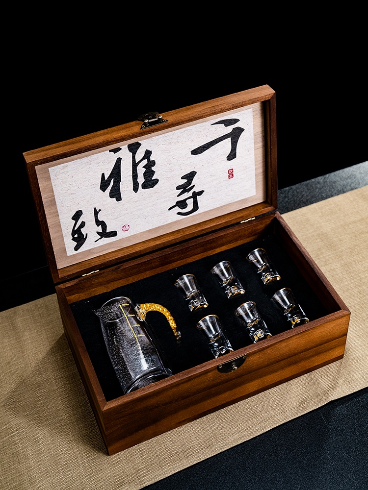 Chinese Style  Wood White Wine - Crystal Wine Glass review and price